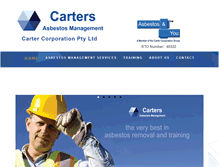 Tablet Screenshot of cartercorporation.com.au